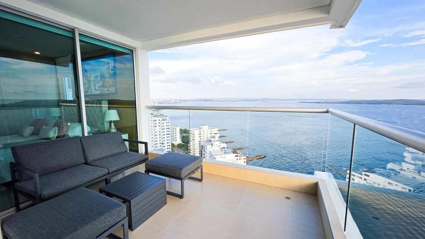 Oceanview Suite With Two Pools, Gym & Guest Access Cartagena